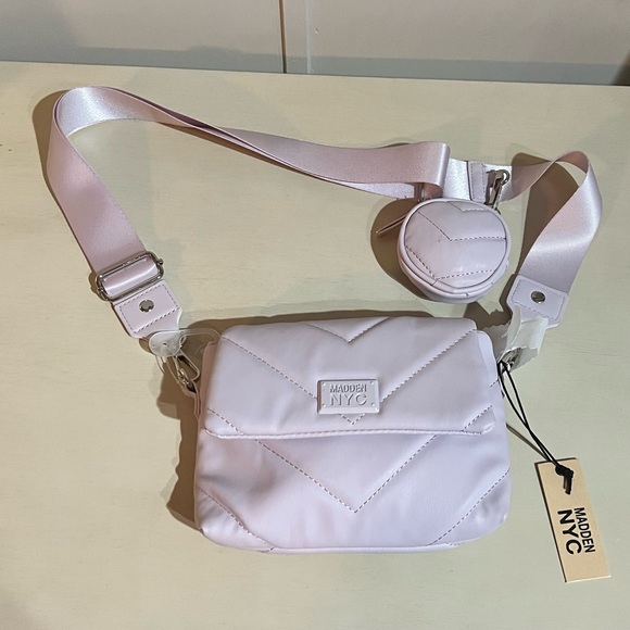 Steve Madden Handbags - Madden NYC Purple Quilted Sling Bag